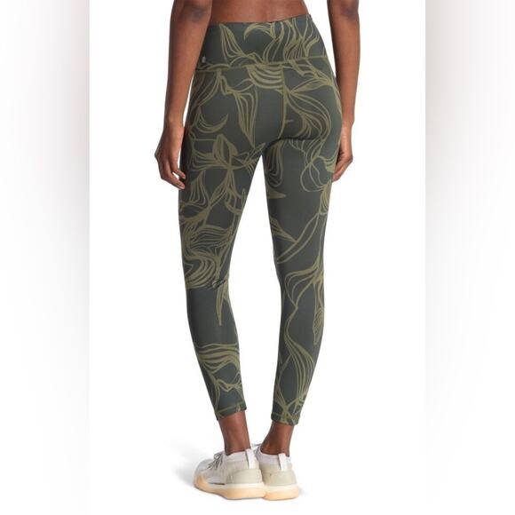 Z by Zella Daily High Waist 7/8 Leggings Olive Green XS - Picture 2 of 7